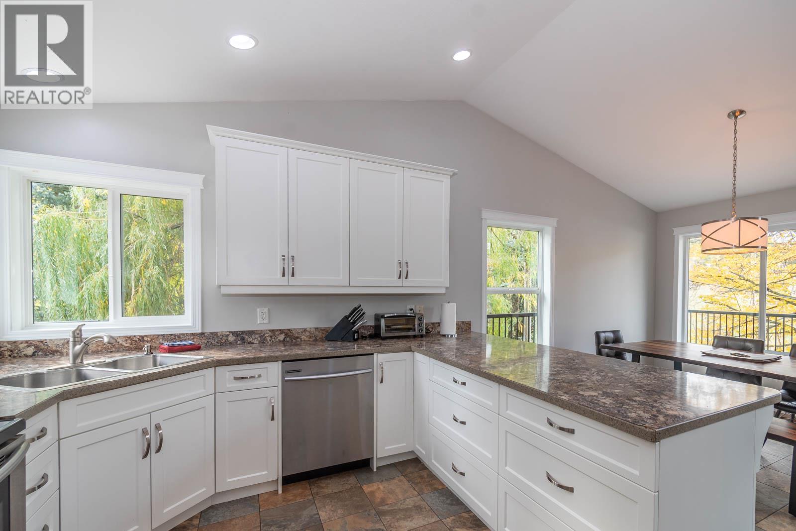 2234 Tappen Notch Hill Road, Tappen, BC - Indoor Photo Showing Kitchen With Double Sink