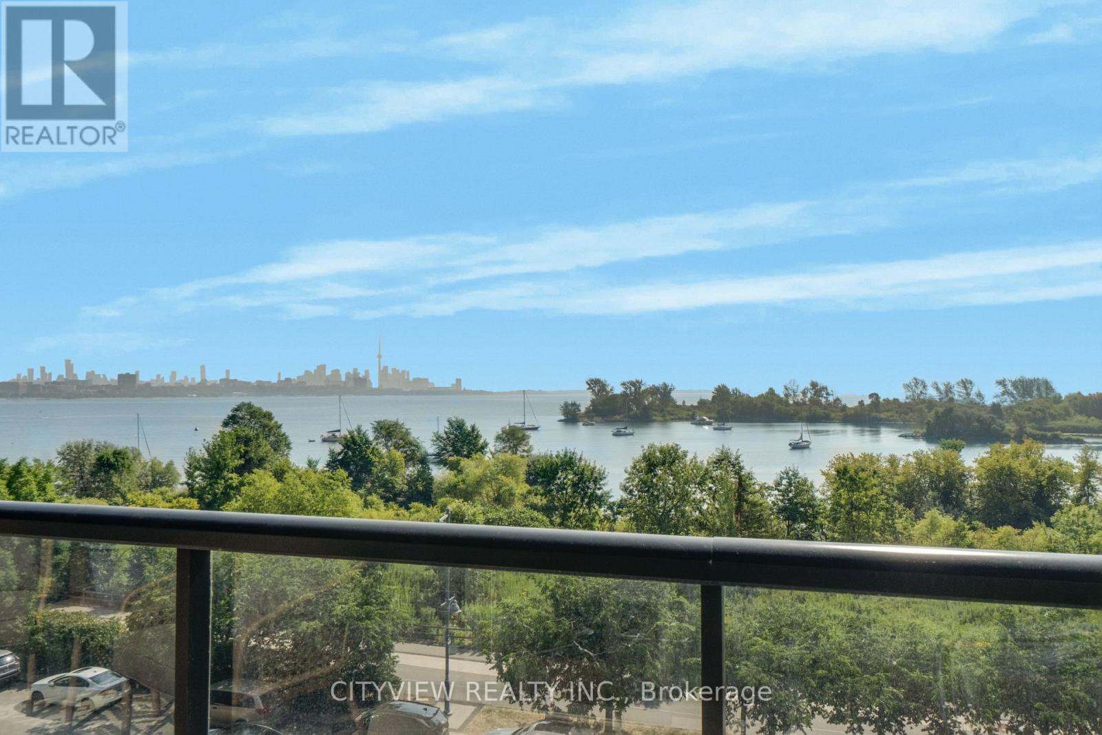 Unobstructed Lake View/CN Tower - 304 - 110 Marine Parade Drive, Toronto, ON - Outdoor With Balcony With View