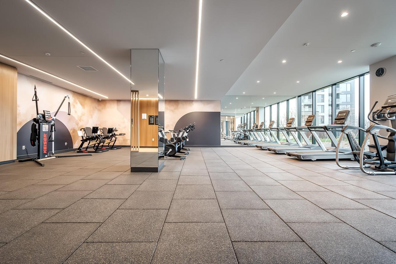 Exercise room - 404-399 Rue De La Rotonde, Montréal (Verdun/Île-Des-Soeurs), QC - Indoor Photo Showing Gym Room
