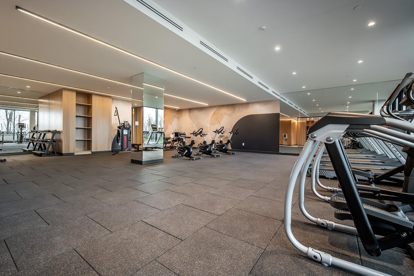 Exercise room - 404-399 Rue De La Rotonde, Montréal (Verdun/Île-Des-Soeurs), QC - Indoor Photo Showing Gym Room
