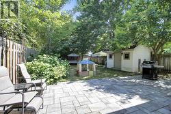 Backyard w/stone patio -