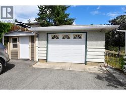 Single car garage and side storage area -