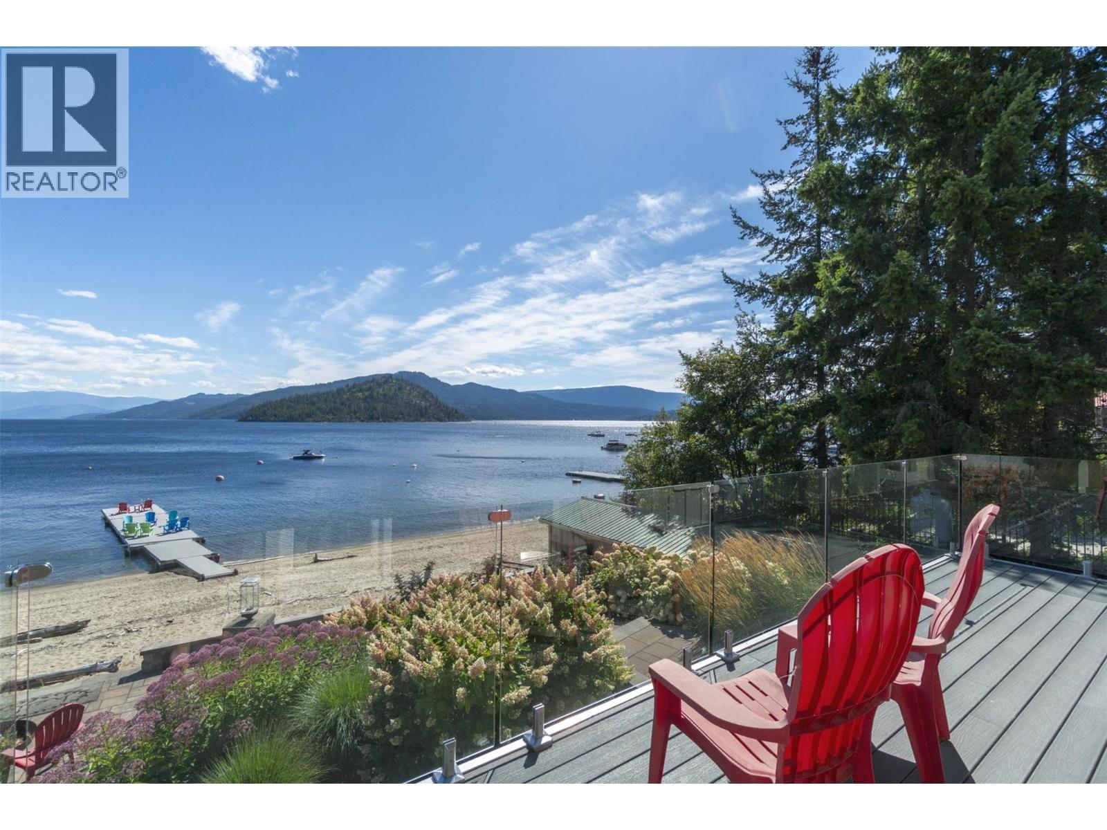 4243 Saratoga Road, Scotch Creek, BC - Outdoor With Body Of Water With Deck Patio Veranda With View