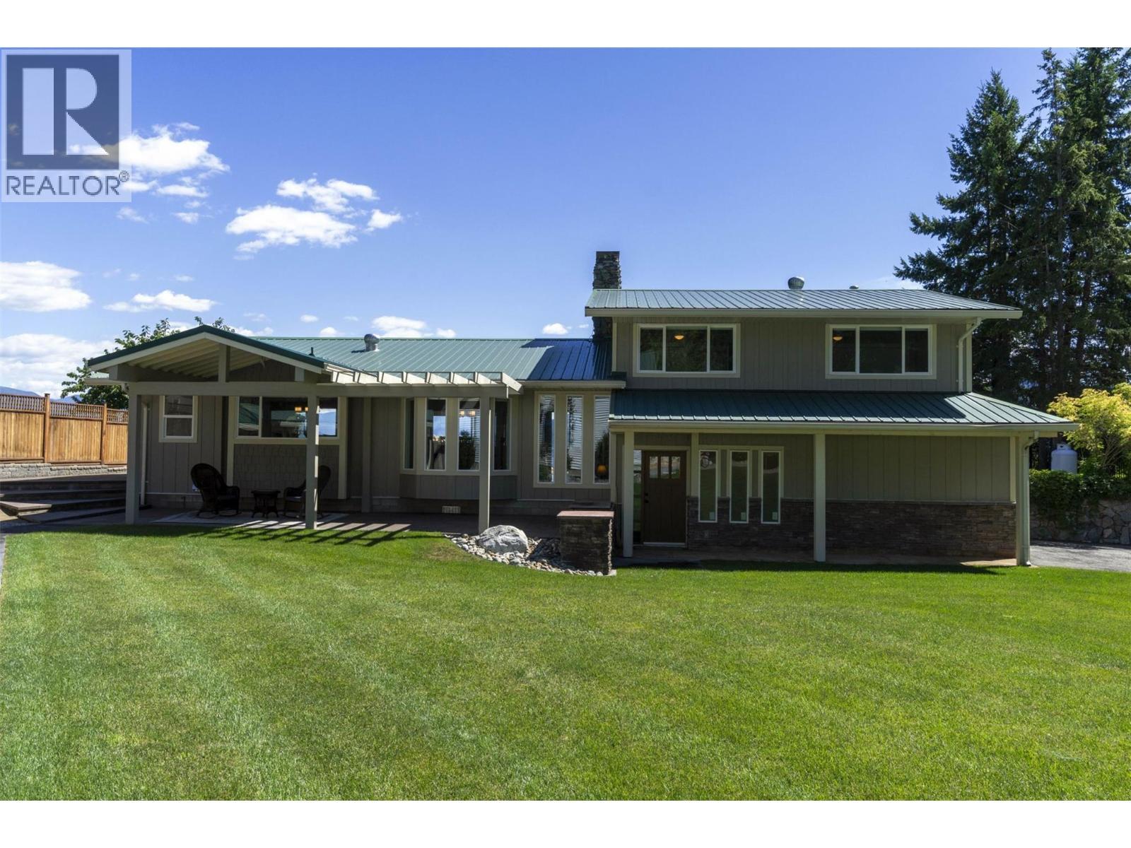 4243 Saratoga Road, Scotch Creek, BC - Outdoor With Deck Patio Veranda With Facade