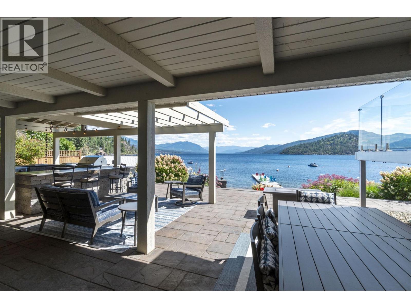 4243 Saratoga Road, Scotch Creek, BC - Outdoor With Body Of Water With Deck Patio Veranda