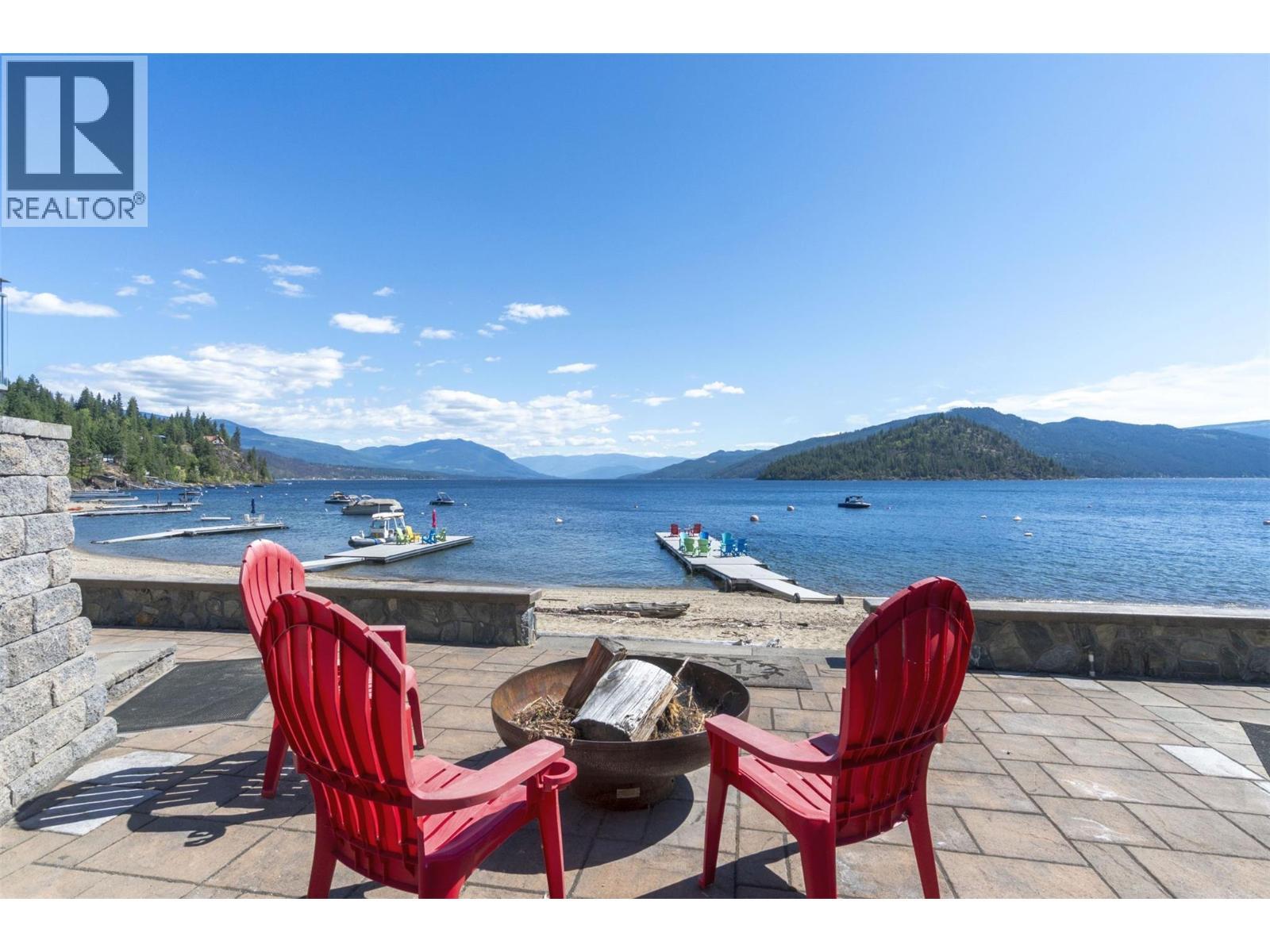 4243 Saratoga Road, Scotch Creek, BC - Outdoor With Body Of Water With Deck Patio Veranda With View