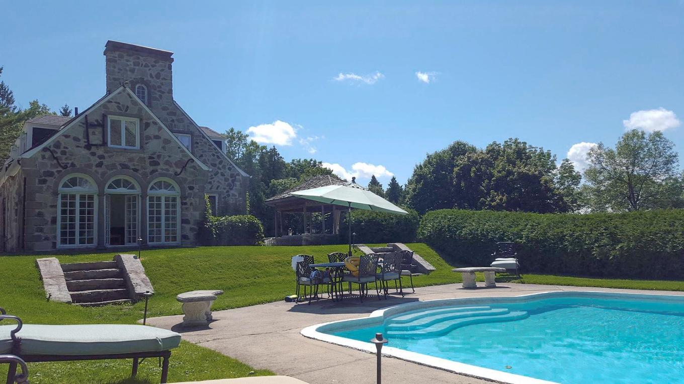 Exterior - 1 Ch. De La Montagne, Saint-André-D'Argenteuil, QC - Outdoor With In Ground Pool With Backyard