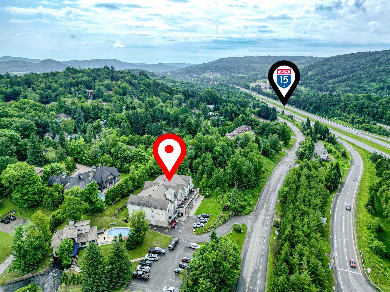 Overall view - 002-500 Ch. Des Frênes, Piedmont, QC - Outdoor With View