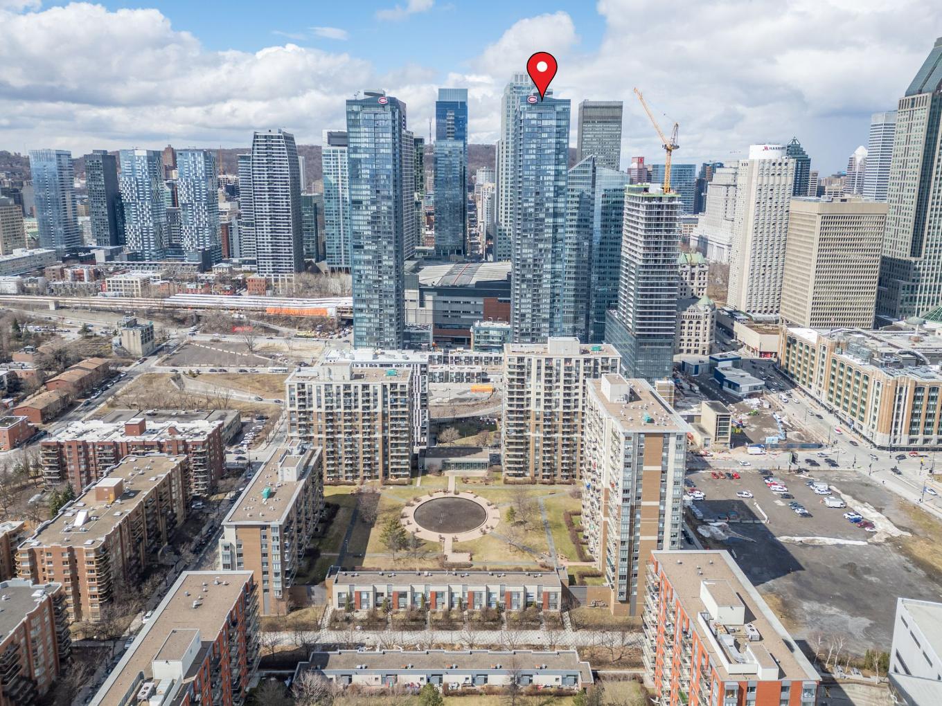 Aerial photo - 307-1188 Rue St-Antoine O., Montréal (Ville-Marie), QC - Outdoor With View