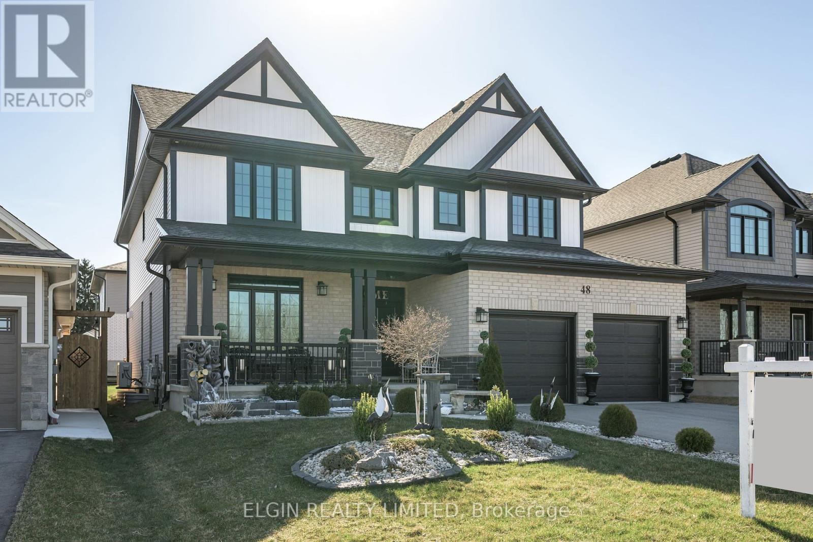 48 Snowy Owl Trail, Central Elgin, ON - Outdoor With Deck Patio Veranda With Facade