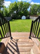 View of back yard from the deck -