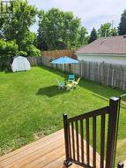 View of back yard from the deck -