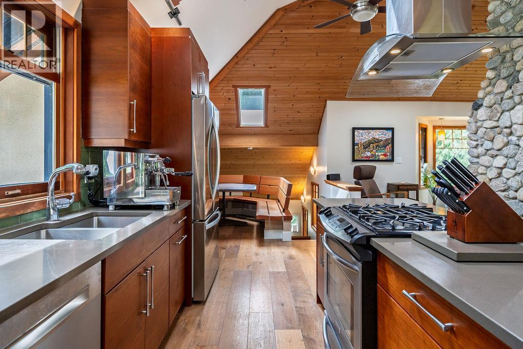 4225 3A Highway, Nelson, BC - Indoor Photo Showing Kitchen With Double Sink