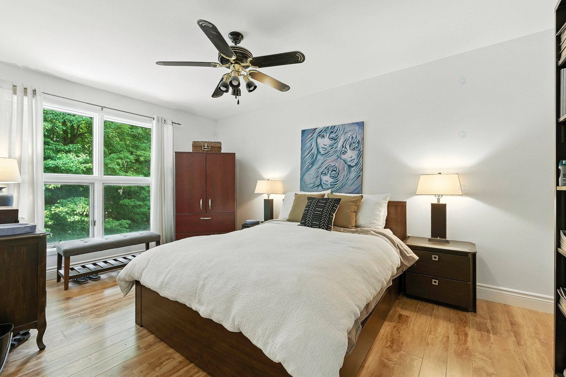 Chambre à coucher principale - 485 - 487 Ch. Du Mont-Loup-Garou, Sainte-Adèle, QC - Indoor Photo Showing Bedroom