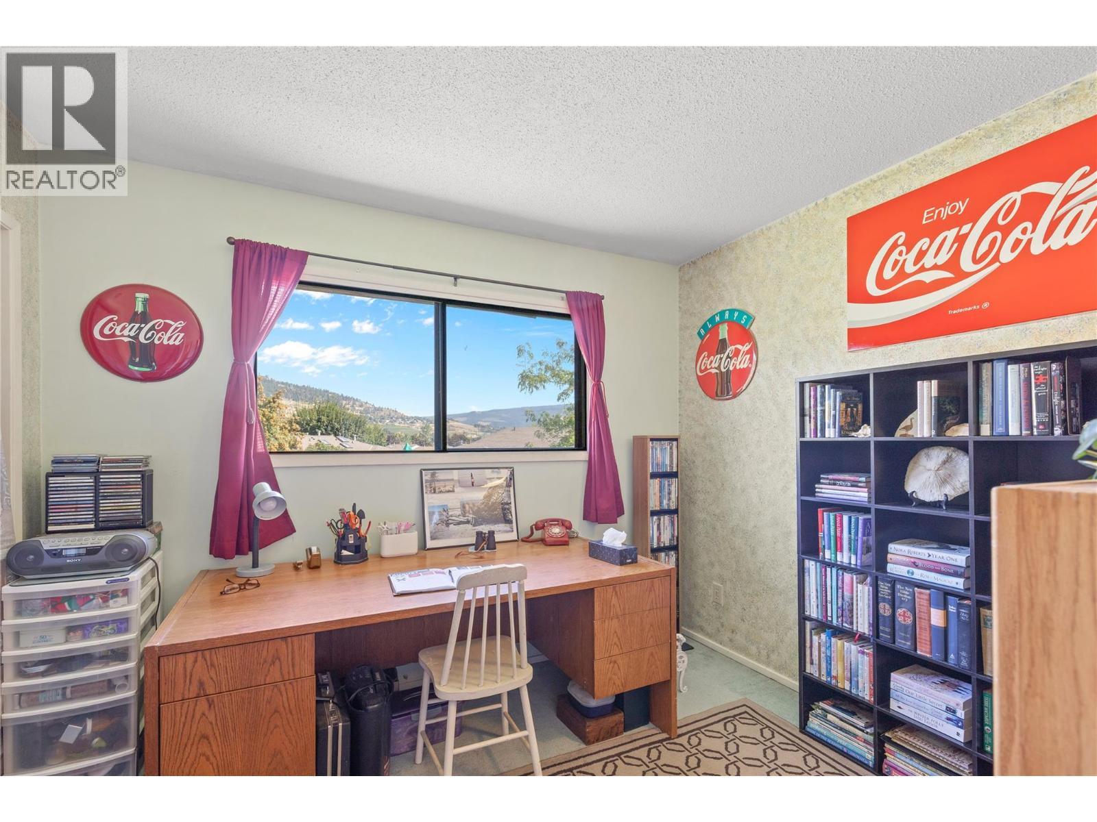 BEDROOM 3 of 5. Currently used as office! - 3011 11 Street, Vernon, BC - Indoor Photo Showing Office