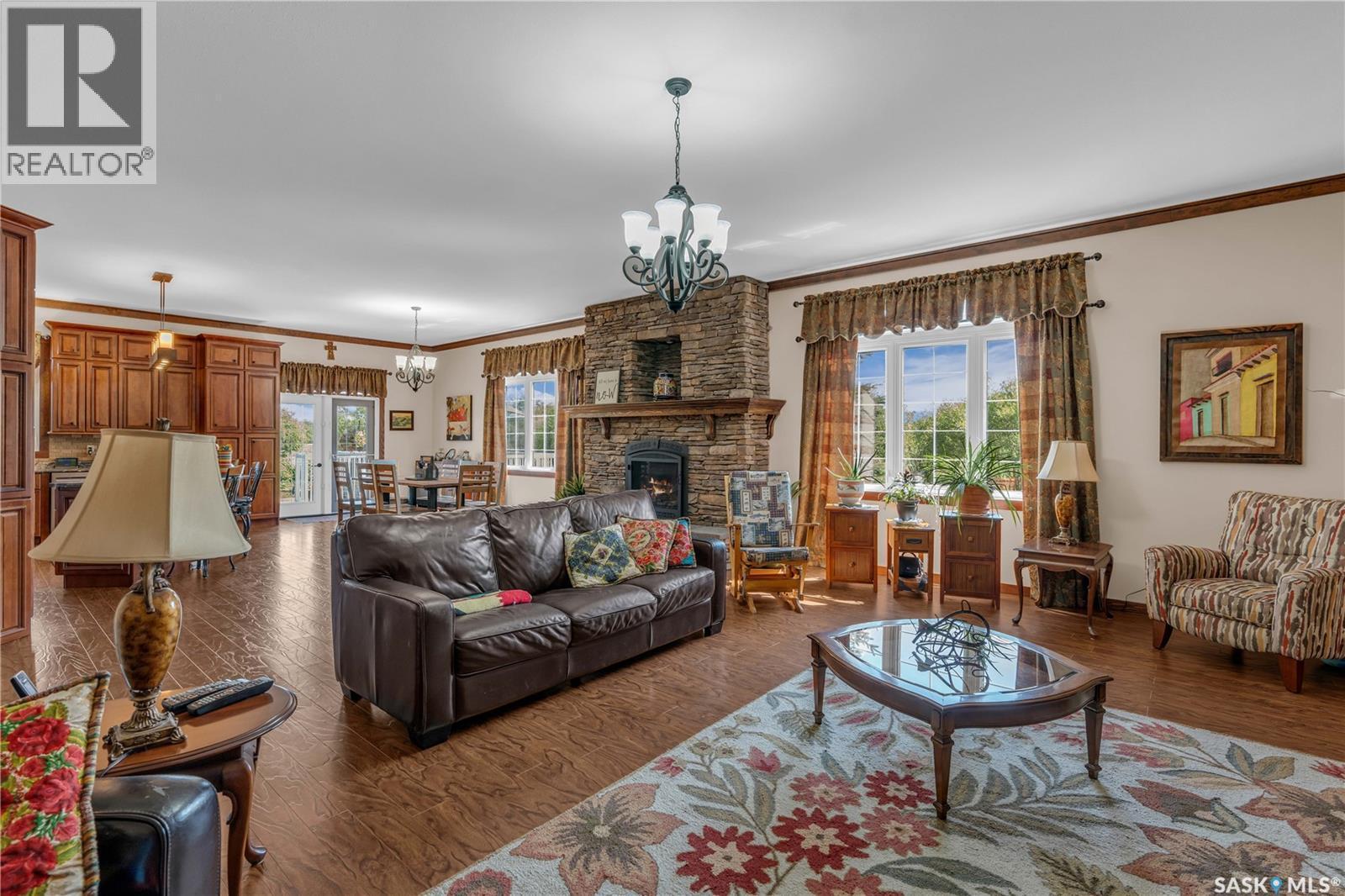 Barndominium At Turtle River, Turtle River Rm No. 469, SK - Indoor Photo Showing Living Room With Fireplace