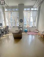 Workout room with plenty of natural light -