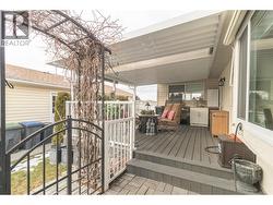 Private oasis & gas hookup for year-round entertaining. -