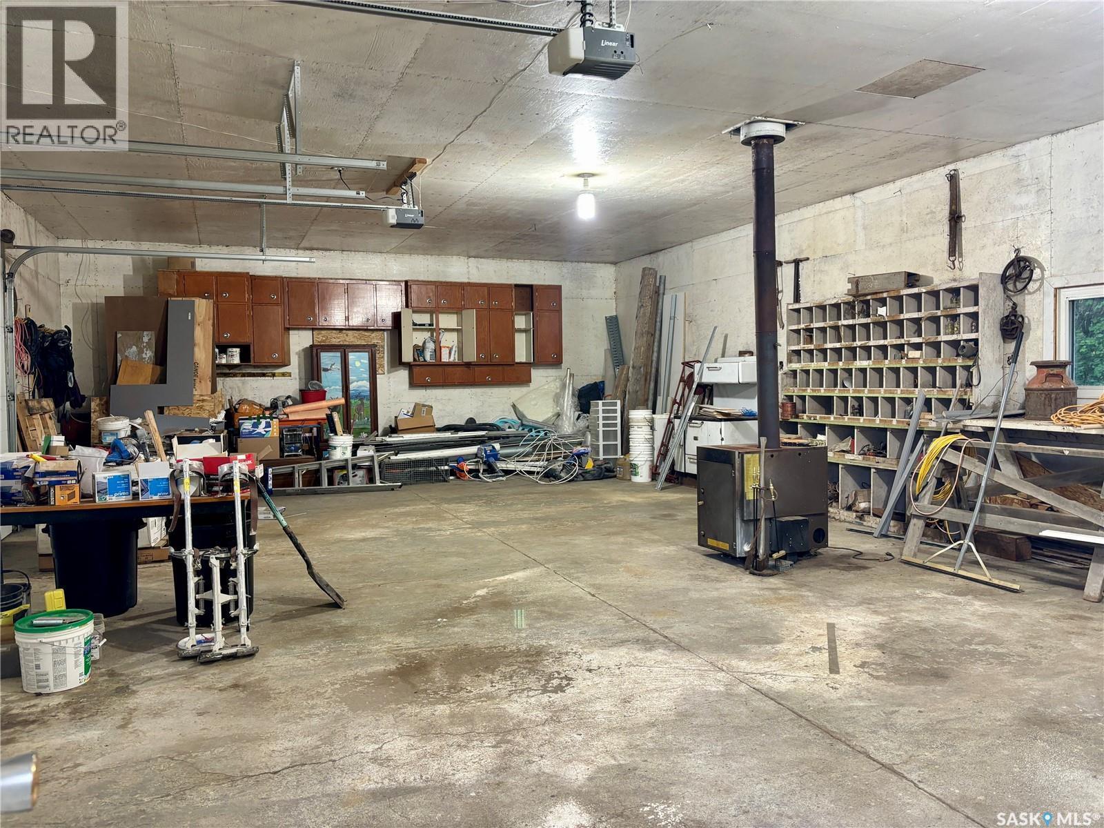 Siklenka Homestead, Parkdale Rm No. 498, SK - Indoor Photo Showing Garage