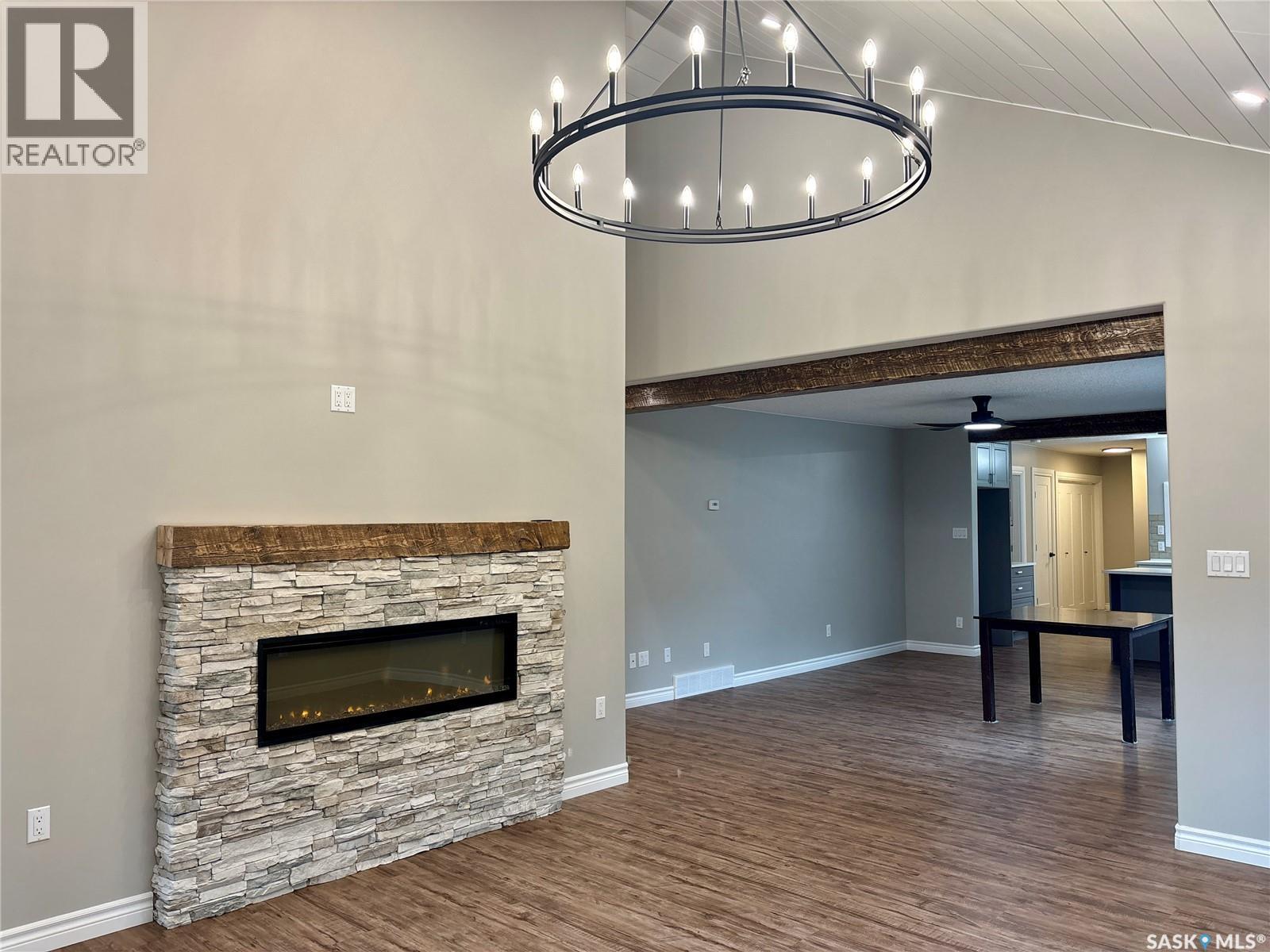 Siklenka Homestead, Parkdale Rm No. 498, SK - Indoor With Fireplace