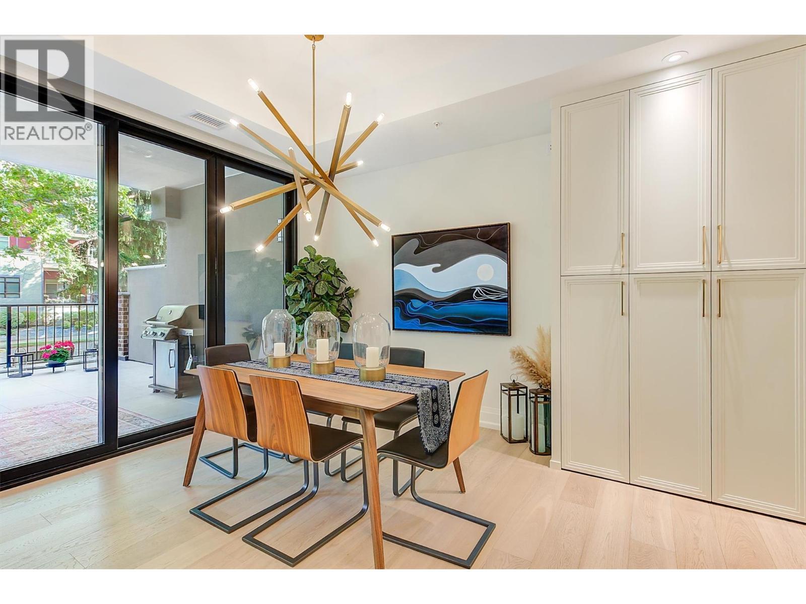 450 Groves Avenue Unit# 102, Kelowna, BC - Indoor Photo Showing Dining Room