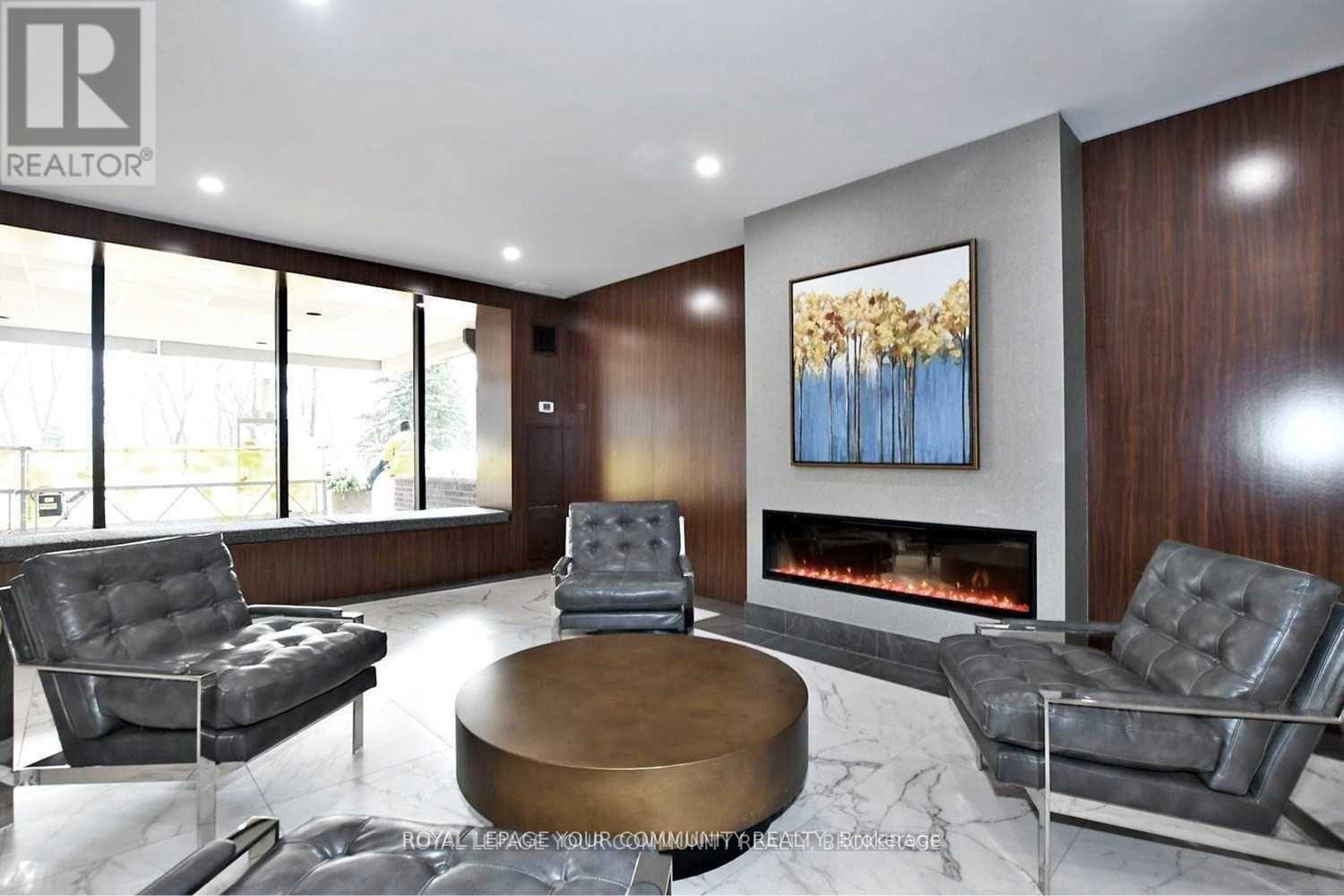 1004 - 50 Inverlochy Boulevard, Markham, ON - Indoor With Fireplace