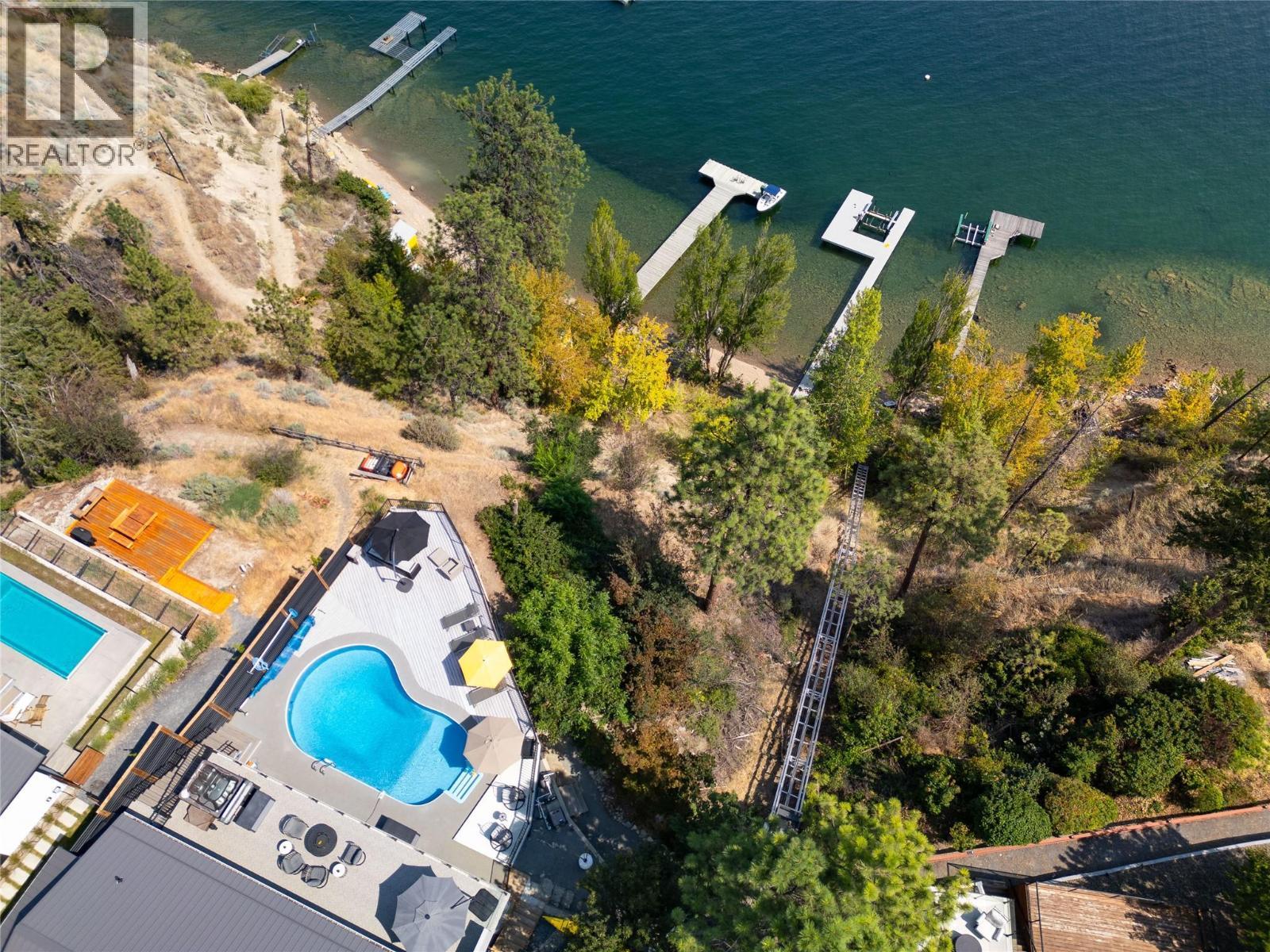 7192 Brent Road, Peachland, BC - Outdoor With Body Of Water With In Ground Pool With View
