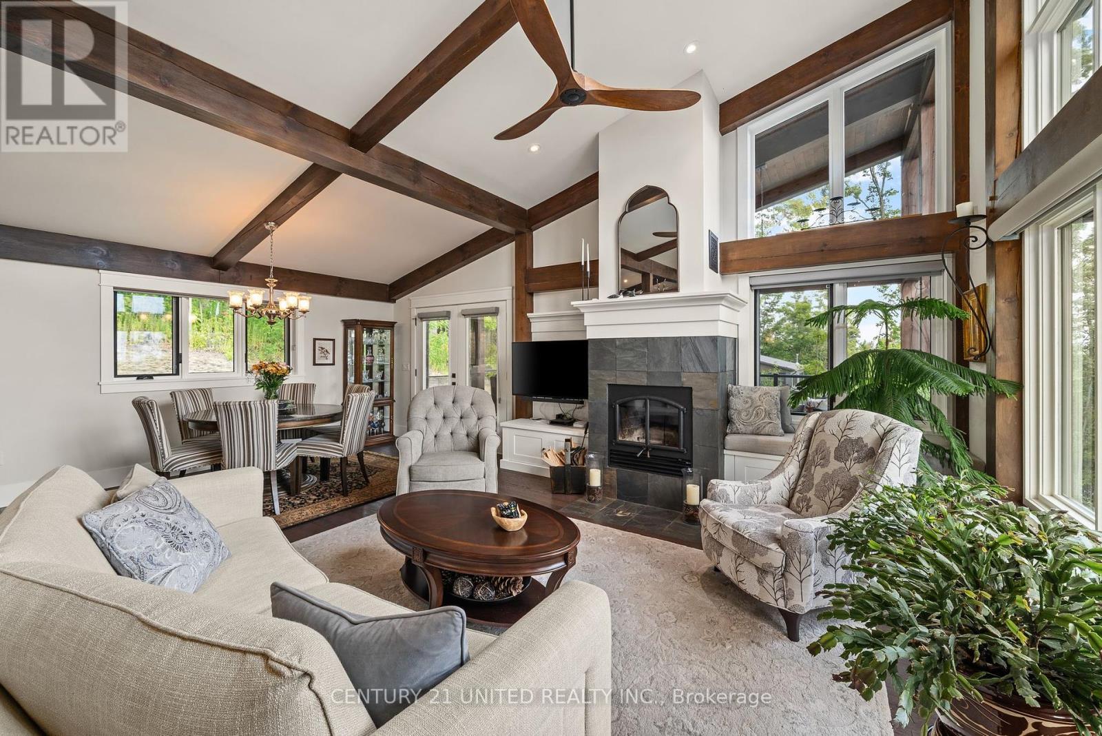 72 Darling Drive, Selwyn, ON - Indoor Photo Showing Living Room With Fireplace
