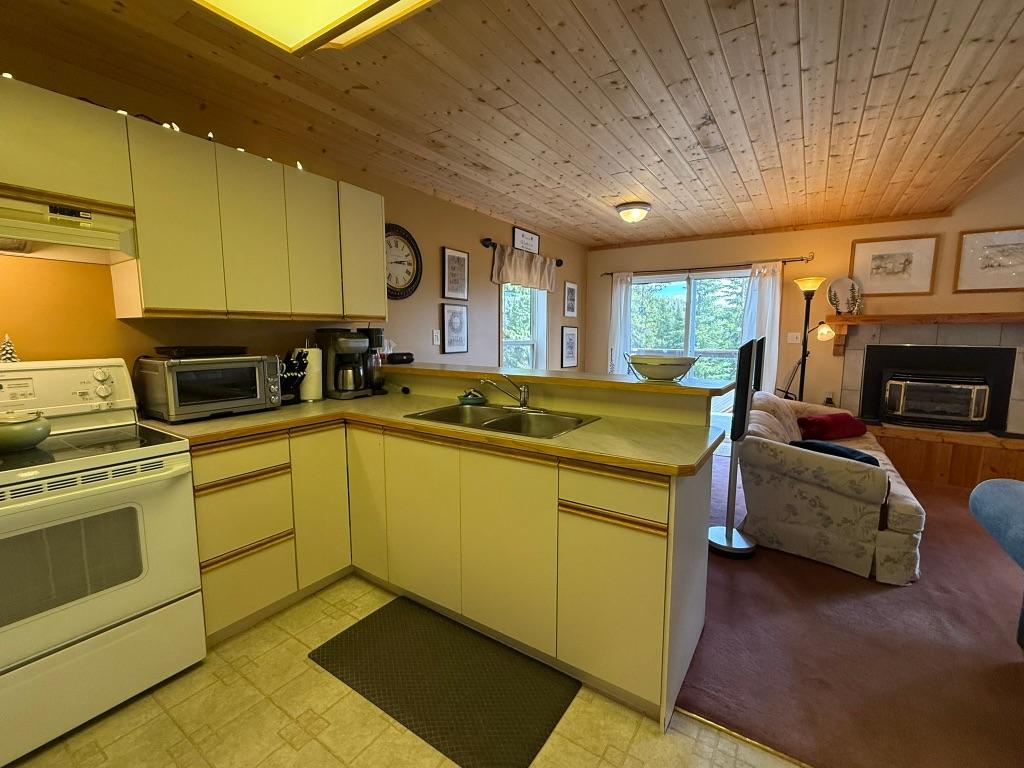 150 Porcupine Road, Oliver, BC - Indoor Photo Showing Kitchen With Fireplace With Double Sink
