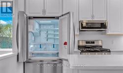 SS french door refrigerator with bottom freezer. -
