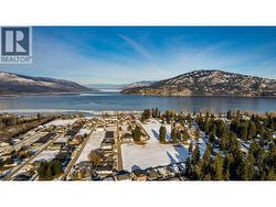 Aerial view toward Okanagan Lake -
