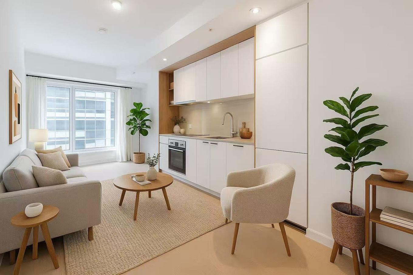 Salon - 1011-1020 Rue De La Montagne, Montréal (Ville-Marie), QC - Indoor Photo Showing Living Room