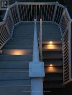 Back Yard Stair Case with Lights -