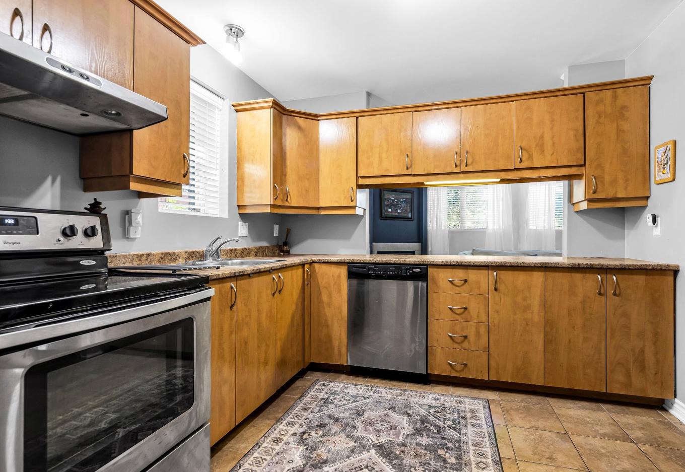 Kitchen - 102-3885 Av. Colomb, Brossard, QC - Indoor Photo Showing Kitchen With Double Sink