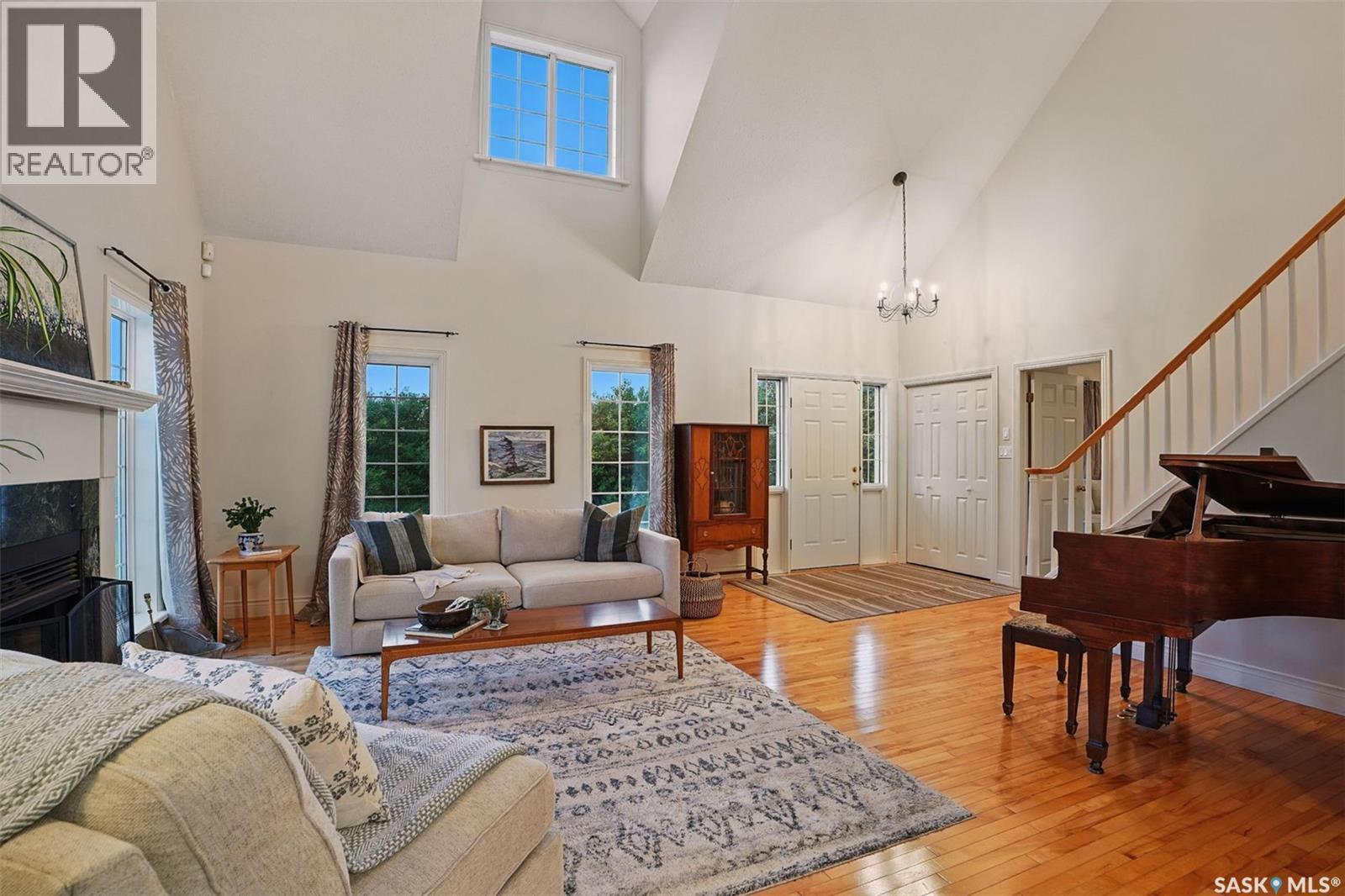 Mackenzie Dyck Acreage, Laird Rm No. 404, SK - Indoor Photo Showing Living Room With Fireplace