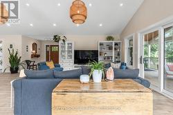 Walkout to the covered decking. -