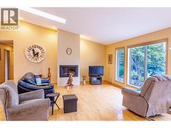 Living room with Natural Gas Fireplace -