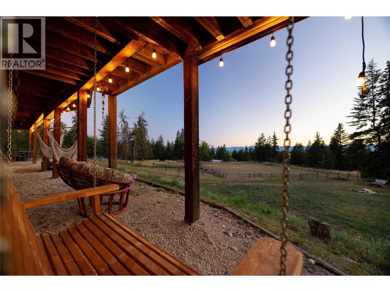 Lower Level Swinging Chairs - 7940 Keddleston Road, Vernon, BC - Outdoor