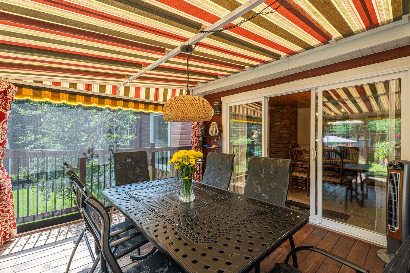 Patio - 1566 Rue Monette, Val-David, QC - Outdoor With Deck Patio Veranda With Exterior