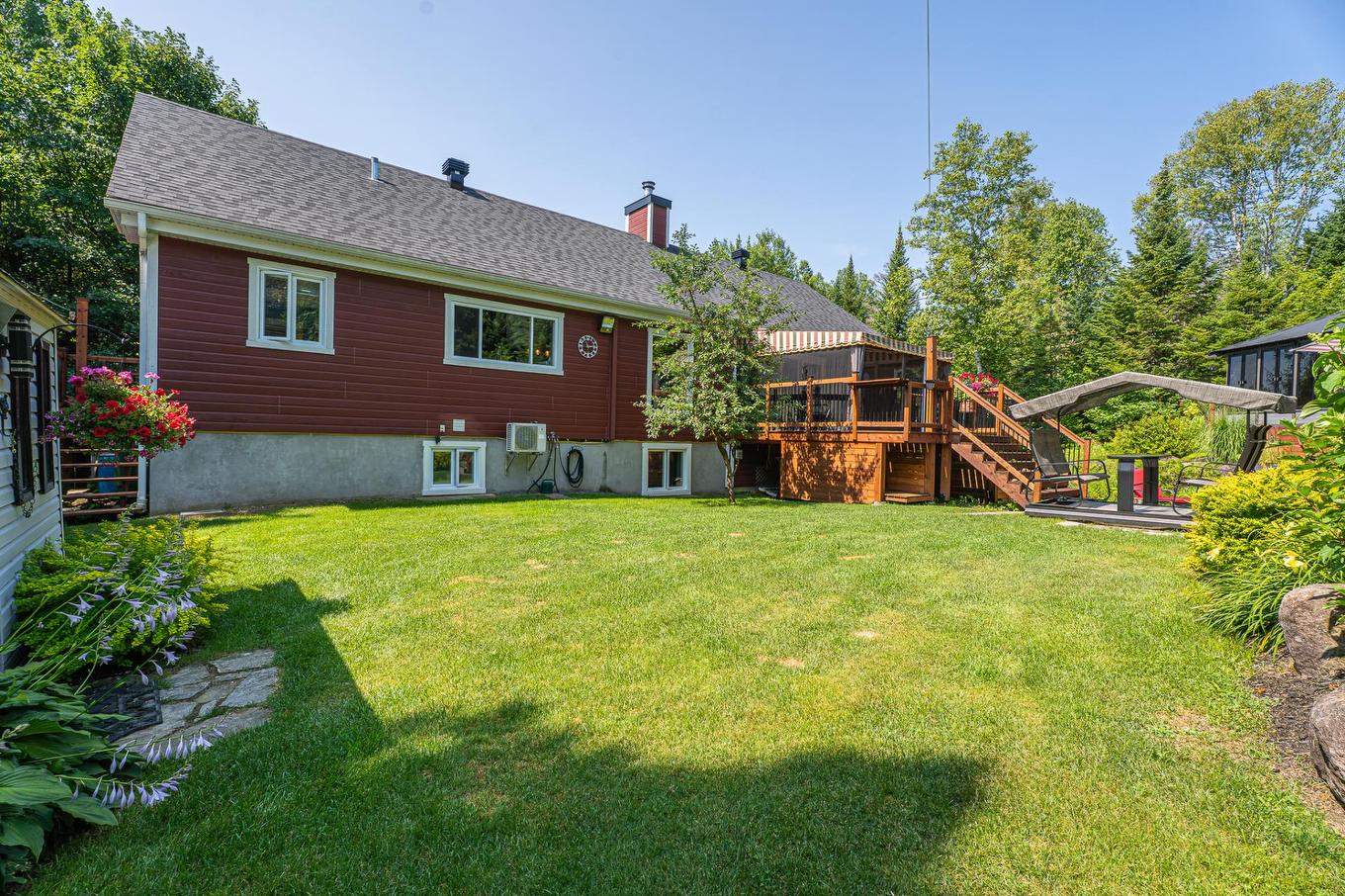 Backyard - 1566 Rue Monette, Val-David, QC - Outdoor With Exterior