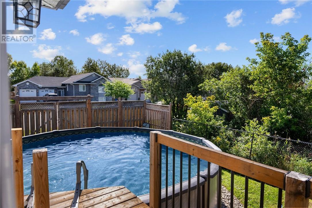 3668 Keith Avenue, Chelmsford, ON - Outdoor With Above Ground Pool With Deck Patio Veranda