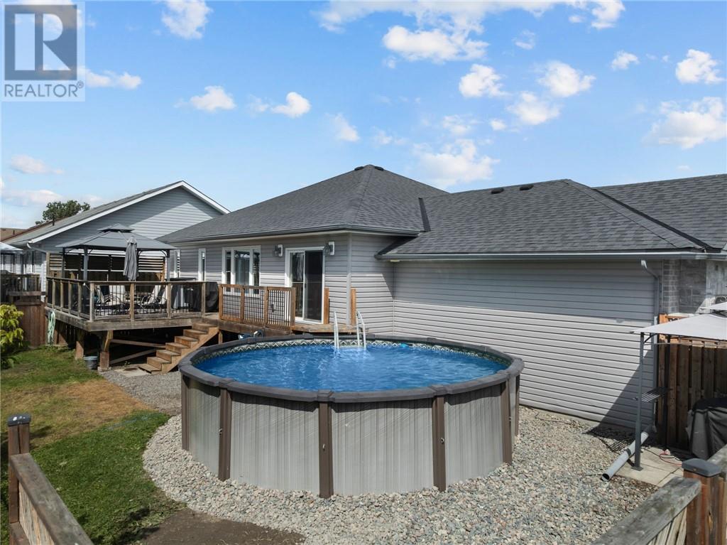 3668 Keith Avenue, Chelmsford, ON - Outdoor With Above Ground Pool With Deck Patio Veranda