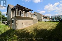 Full storage room under deck -