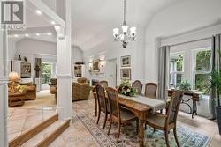 open concept living, formal dining area -