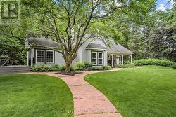 beautifully landscaped private yard -