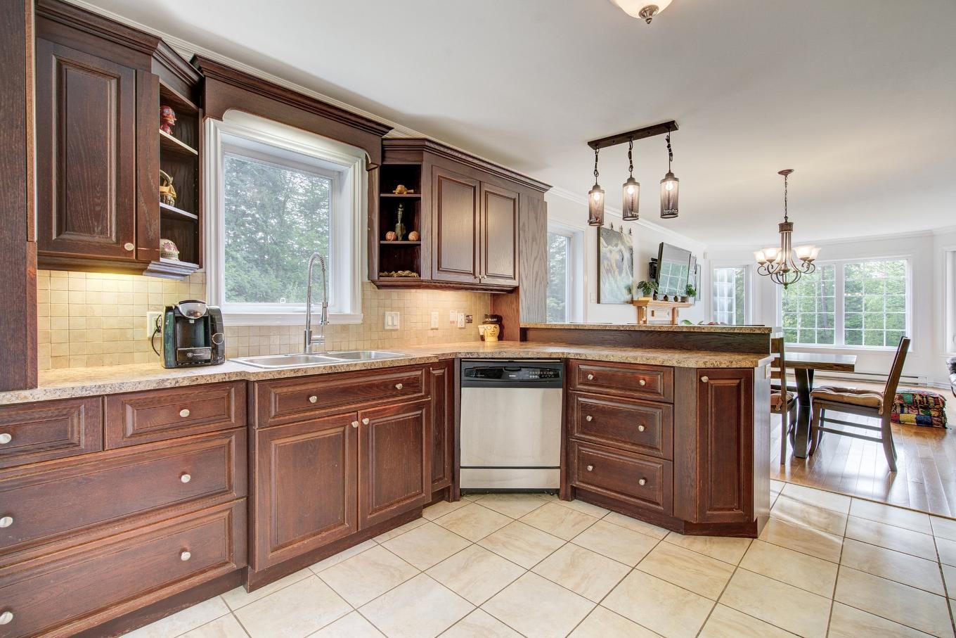 Kitchen - 159 Ch. Scott, Gore, QC - Indoor Photo Showing Kitchen With Double Sink