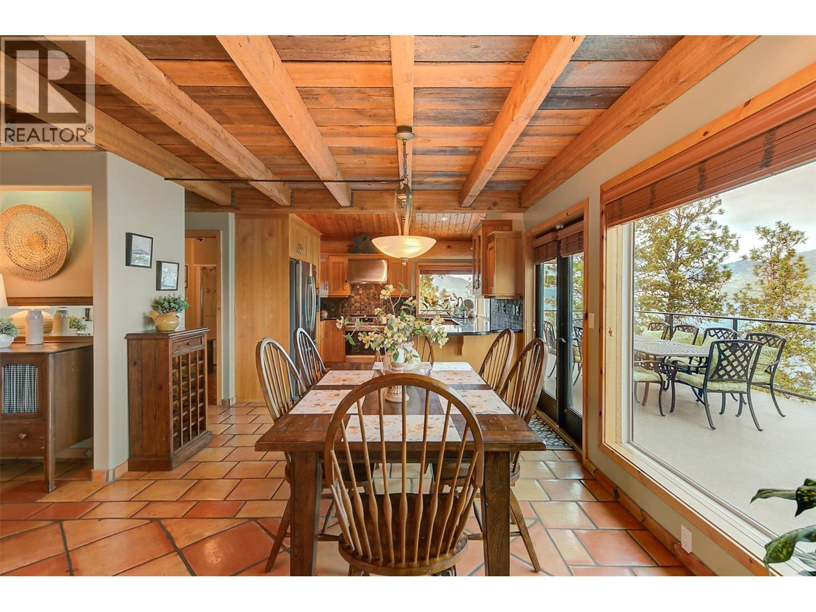 Spacious dining area - 7172 Brent Road, Peachland, BC - Indoor Photo Showing Dining Room