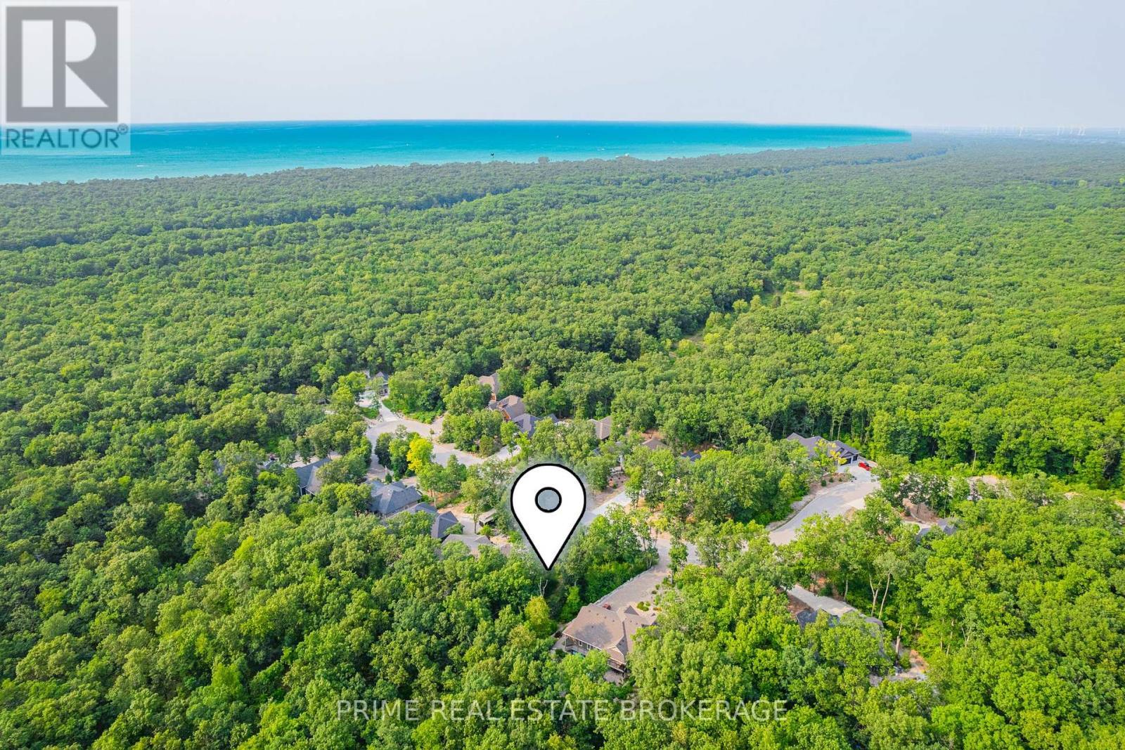 Lot is nestled in an Oak Savannah forest setting - 10142 Pinery Bluffs Road, Lambton Shores, ON - Outdoor With View