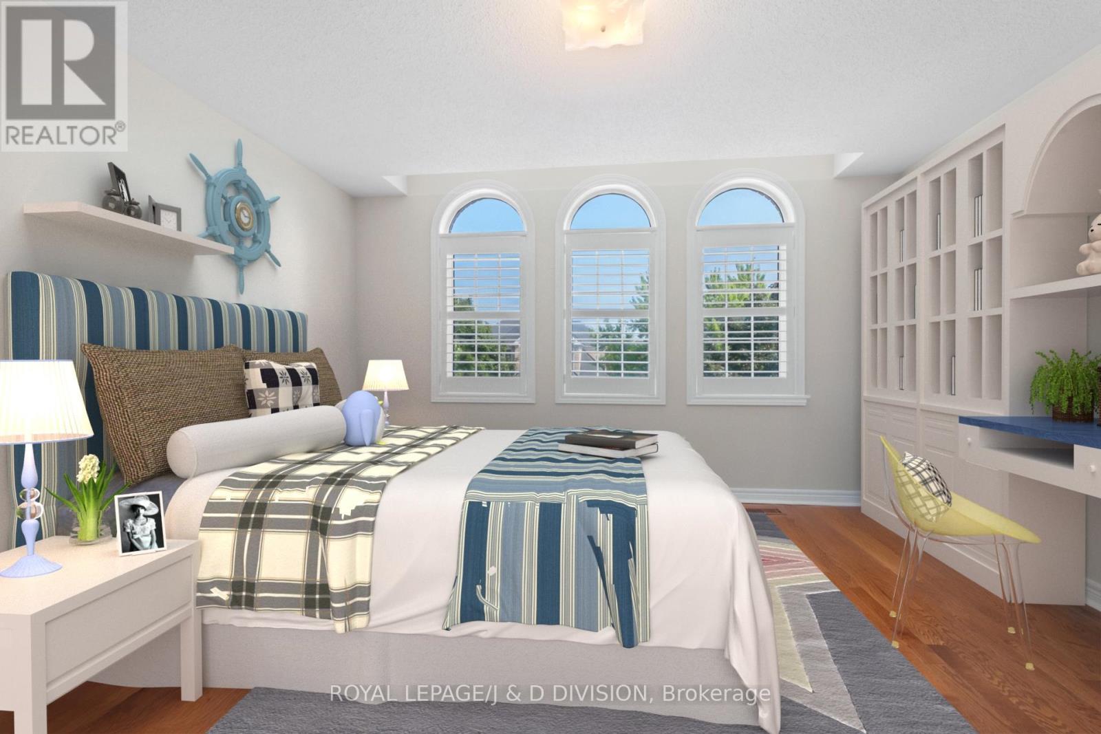 Virtually staged image - 2153 Manor Hill Drive, Mississauga, ON - Indoor Photo Showing Bedroom