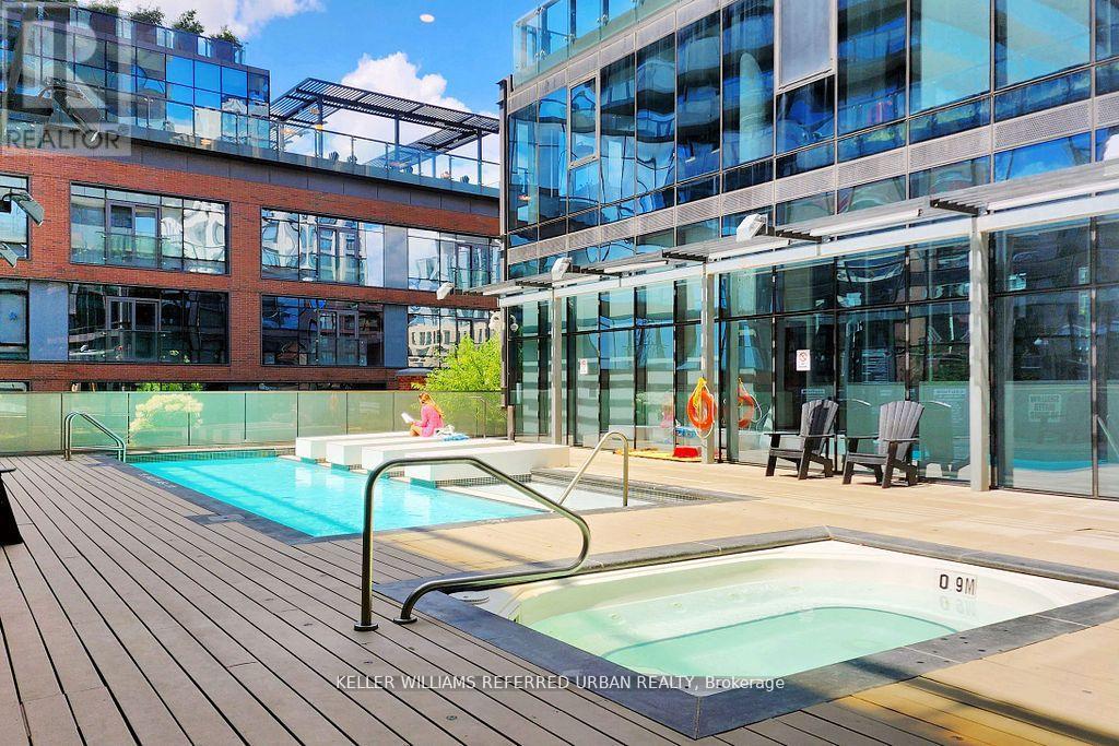 604 - 390 Cherry Street, Toronto, ON - Outdoor With In Ground Pool